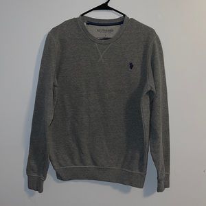 U.S. polo assn. gray crewneck sweatshirt with navy logo size small